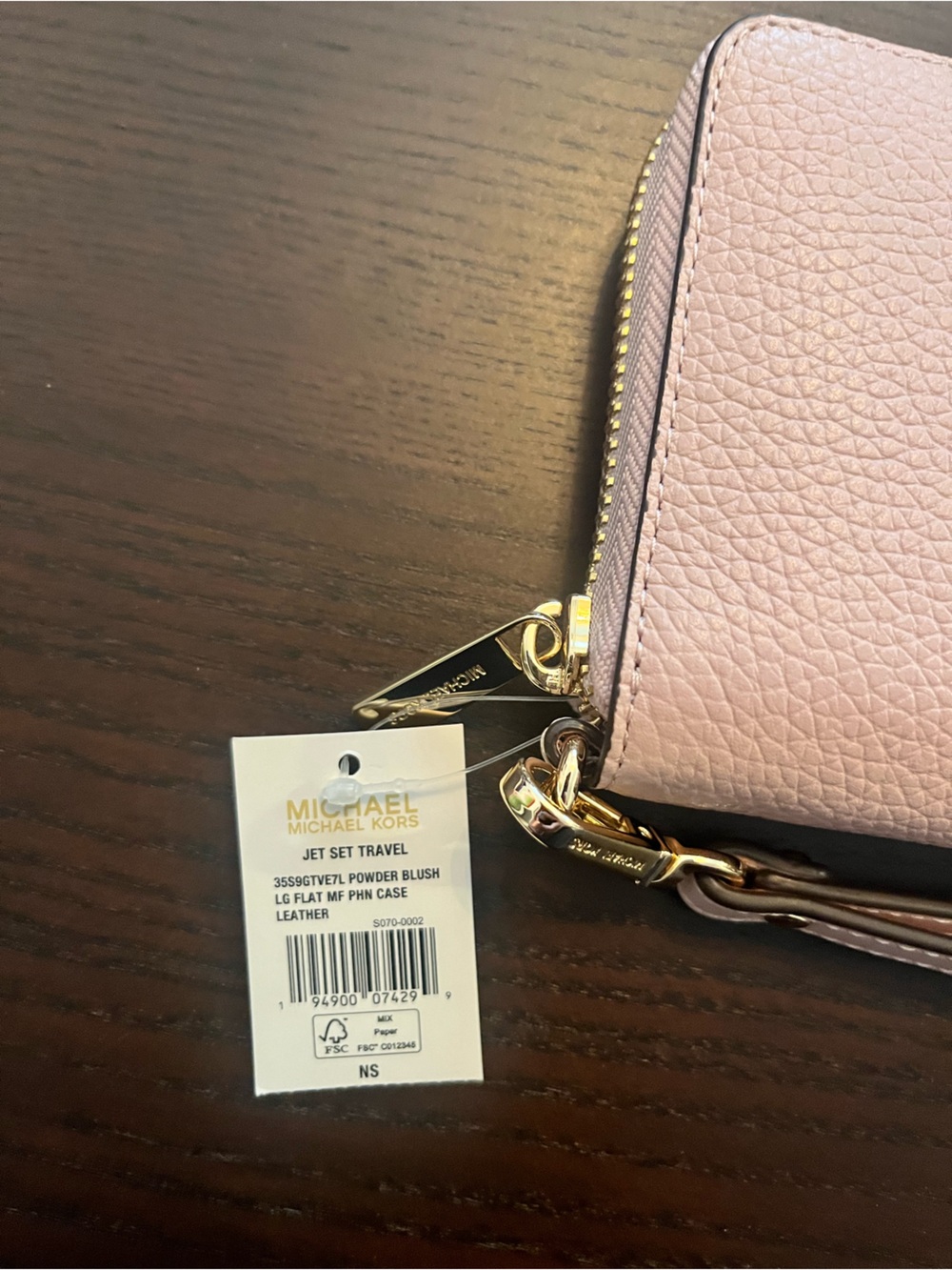 Michael Kors Blush Jet Set Wristlet - Large - Picture 4 of 4